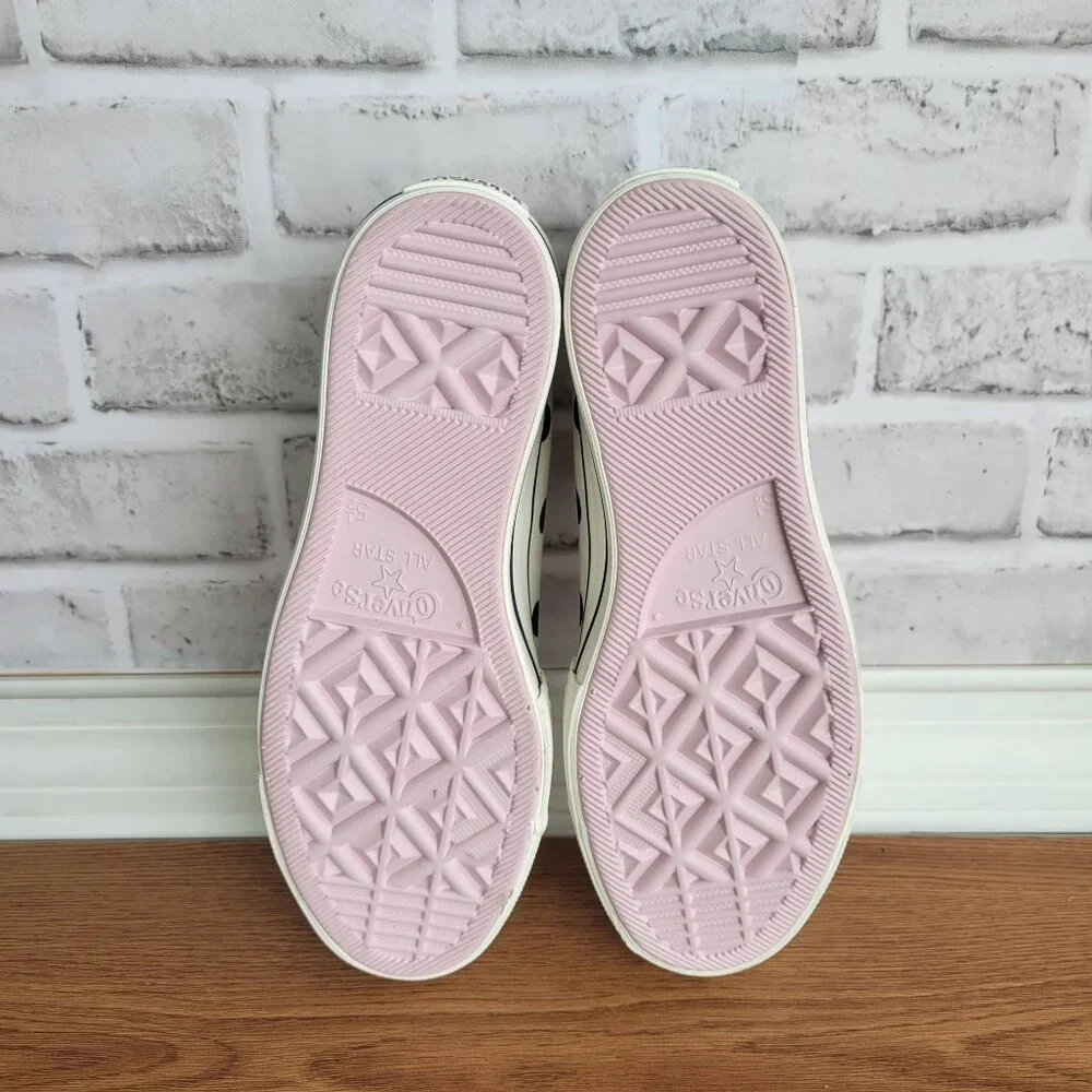 ❤️Converse Chuck Taylor Lift Platform Polka Dots 9.5 Women Shoes White A10689C❤️_10